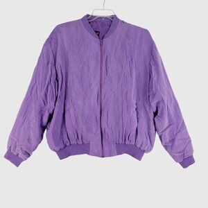 Vintage Alan Stuart  Bomber Jacket Lightweight Made In USA Mens Sz XL